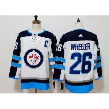 Men's Winnipeg Jets #26 Blake Wheeler White Stitched NHL Jersey Men's Winnipeg Jets #26 Blake Wheeler White Stitched NHL Jersey