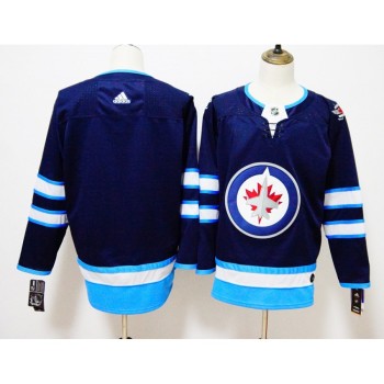 Men's Winnipeg Jets Navy Stitched NHL Jersey Men's Winnipeg Jets Navy Stitched NHL Jersey
