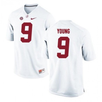 Men's Alabama Crimson Tide #9 Bryce Young White Stitched Jersey Men's Alabama Crimson Tide #9 Bryce Young White Stitched Jersey