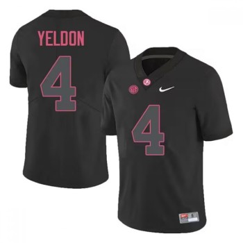 Men's Alabama Crimson Tide #4 T.J. Yeldon Black Stitched Football Jersey Men's Alabama Crimson Tide #4 T.J. Yeldon Black Stitched Football Jersey