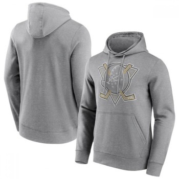Men's Anaheim Ducks Grey Edge Hoodie Men's Anaheim Ducks Grey Edge Hoodie