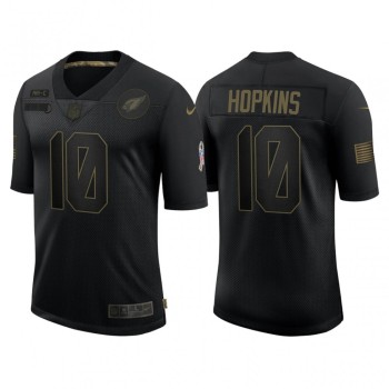 Men's Arizona Cardinals #10 DeAndre Hopkins 2020 Black Salute To Service Limited Stitched Jersey Men's Arizona Cardinals #10 DeAndre Hopkins 2020 Black Salute To Service Limited Stitched Jersey