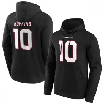 Men's Arizona Cardinals #10 DeAndre Hopkins Black Hoodie Men's Arizona Cardinals #10 DeAndre Hopkins Black Hoodie