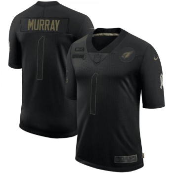 Men's Arizona Cardinals #1 Kyler Murray 2020 Black Salute To Service Limited Stitched Jersey Men's Arizona Cardinals #1 Kyler Murray 2020 Black Salute To Service Limited Stitched Jersey