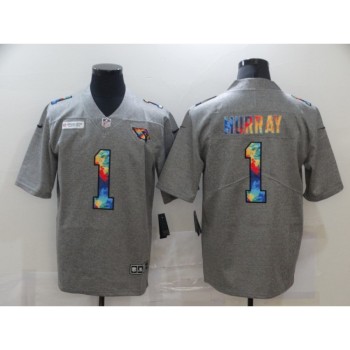 Men's Arizona Cardinals #1 Kyler Murray 2020 Grey Crucial Catch Limited Stitched Jersey Men's Arizona Cardinals #1 Kyler Murray 2020 Grey Crucial Catch Limited Stitched Jersey