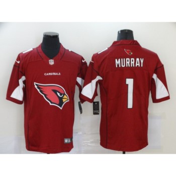 Men's Arizona Cardinals #1 Kyler Murray Red 2020 Team Big Logo Limited Stitched Jersey Men's Arizona Cardinals #1 Kyler Murray Red 2020 Team Big Logo Limited Stitched Jersey