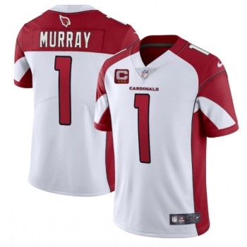 Men's Arizona Cardinals #1 Kyler Murray White 3-Star C Patch Vapor Untouchable Limited Stitched NFL Jersey Men's Arizona Cardinals #1 Kyler Murray White 3-Star C Patch Vapor Untouchable Limited Stitched NFL Jersey