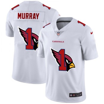 Men's Arizona Cardinals #1 Kyler Murray White Shadow Logo Limited Stitched Jersey Men's Arizona Cardinals #1 Kyler Murray White Shadow Logo Limited Stitched Jersey