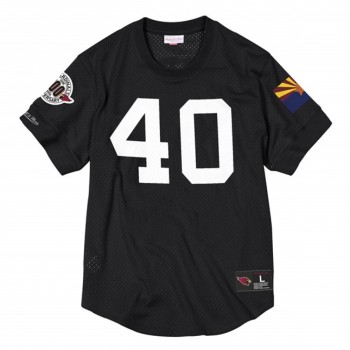 Men's Arizona Cardinals #40 Pat Tillman 1996 Black Mesh Top Stitched Jersey