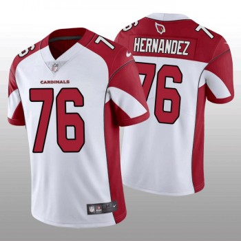 Men's Arizona Cardinals #76 Will Hernandez White/Red Vapor Untouchable Stitched Football Jersey Men's Arizona Cardinals #76 Will Hernandez White/Red Vapor Untouchable Stitched Football Jersey