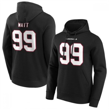 Men's Arizona Cardinals #99 J.J. Watt Black Hoodie Men's Arizona Cardinals #99 J.J. Watt Black Hoodie
