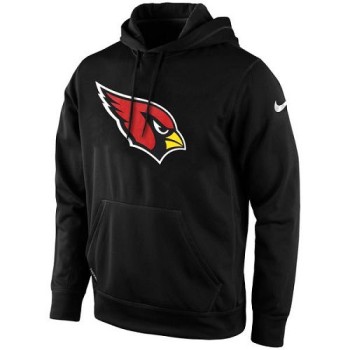 Men's Arizona Cardinals Black KO Logo Essential Hoodie Men's Arizona Cardinals Black KO Logo Essential Hoodie