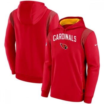 Men's Arizona Cardinals Red On The Ball Pullover Hoodie Men's Arizona Cardinals Red On The Ball Pullover Hoodie