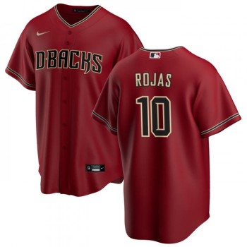 Men's Arizona Diamondbacks #10 Josh Rojas Red Cool Base Stitched Baseball Jersey Men's Arizona Diamondbacks #10 Josh Rojas Red Cool Base Stitched Baseball Jersey
