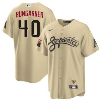 Men's Arizona Diamondbacks #40 Madison Bumgarner 2021 Cream City Connect Cool Base Stitched MLB Jersey Men's Arizona Diamondbacks #40 Madison Bumgarner 2021 Cream City Connect Cool Base Stitched MLB Jersey