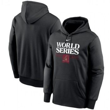 Men's Arizona Diamondbacks Black 2023 World Series Collection Dugout Pullover Hoodie Men's Arizona Diamondbacks Black 2023 World Series Collection Dugout Pullover Hoodie