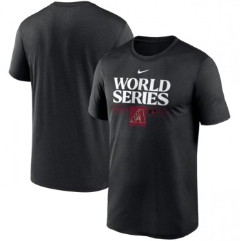 Men's Arizona Diamondbacks Black 2023 World Series Collection Dugout T-Shirt Men's Arizona Diamondbacks Black 2023 World Series Collection Dugout T-Shirt