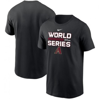 Men's Arizona Diamondbacks Black 2023 World Series Collection Dugout T-Shirt Men's Arizona Diamondbacks Black 2023 World Series Collection Dugout T-Shirt