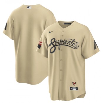 Men's Arizona Diamondbacks Blank 2021 Cream City Connect Cool Base Stitched MLB Jersey Men's Arizona Diamondbacks Blank 2021 Cream City Connect Cool Base Stitched MLB Jersey