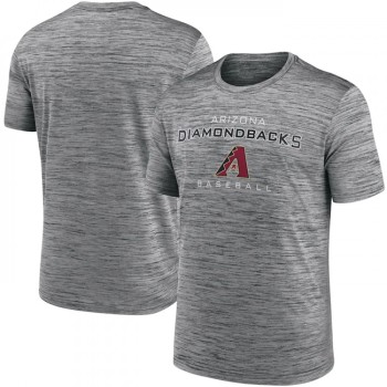 Men's Arizona Diamondbacks Grey Velocity Practice Performance T-Shirt Men's Arizona Diamondbacks Grey Velocity Practice Performance T-Shirt