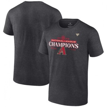 Men's Arizona Diamondbacks Heather Charcoal 2023 National League Champions Locker Room T-Shirt Men's Arizona Diamondbacks Heather Charcoal 2023 National League Champions Locker Room T-Shirt