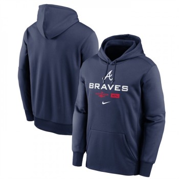 Men's Atlanta Braves Navy 2022 Performance Pullover Hoodie Men's Atlanta Braves Navy 2022 Performance Pullover Hoodie