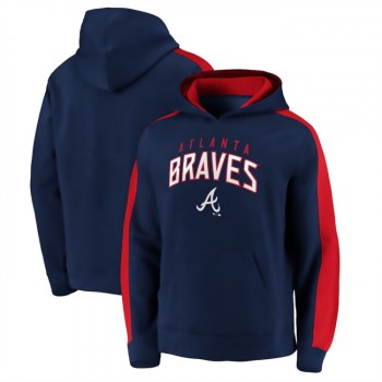 Men's Atlanta Braves Navy Game Time Arch Pullover Hoodie Pullover Hoodie Men's Atlanta Braves Navy Game Time Arch Pullover Hoodie Pullover Hoodie