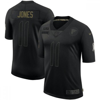 Men's Atlanta Falcons #11 Julio Jones 2020 Black Salute To Service Limited Stitched Jersey Men's Atlanta Falcons #11 Julio Jones 2020 Black Salute To Service Limited Stitched Jersey