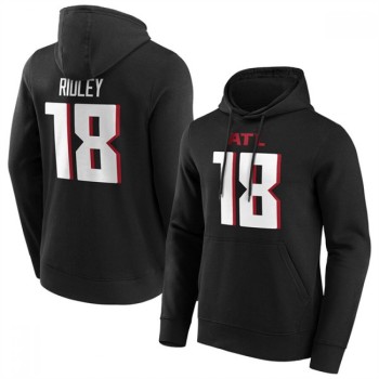 Men's Atlanta Falcons #18 Calvin Ridley Black Hoodie Men's Atlanta Falcons #18 Calvin Ridley Black Hoodie