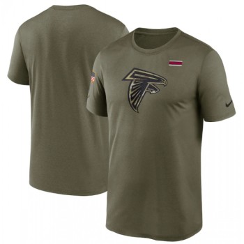 Men's Atlanta Falcons 2021 Olive Salute To Service Legend Performance T-Shirt Men's Atlanta Falcons 2021 Olive Salute To Service Legend Performance T-Shirt