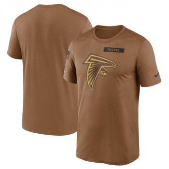 Men's Atlanta Falcons 2023 Brown Salute To Service Legend Performance T-Shirt Men's Atlanta Falcons 2023 Brown Salute To Service Legend Performance T-Shirt