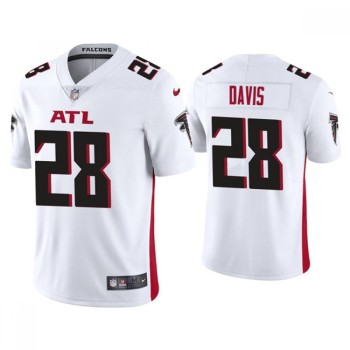 Men's Atlanta Falcons #28 Mike Davis White Vapor Untouchable Limited Stitched Jersey Men's Atlanta Falcons #28 Mike Davis White Vapor Untouchable Limited Stitched Jersey