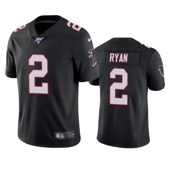 Men's Atlanta Falcons #2 Matt Ryan Black 2019 100th Season Vapor Untouchable Limited Stitched NFL Jersey Men's Atlanta Falcons #2 Matt Ryan Black 2019 100th Season Vapor Untouchable Limited Stitched NFL Jersey