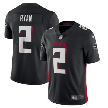 Men's Atlanta Falcons #2 Matt Ryan New Black Vapor Untouchable Limited Stitched NFL Jersey Men's Atlanta Falcons #2 Matt Ryan New Black Vapor Untouchable Limited Stitched NFL Jersey