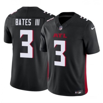 Men's Atlanta Falcons #3 Jessie Bates III Black 2023 F.U.S.E. Vapor Untouchable Limited Stitched Football Jersey Men's Atlanta Falcons #3 Jessie Bates III Black 2023 F.U.S.E. Vapor Untouchable Limited Stitched Football Jersey