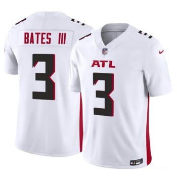Men's Atlanta Falcons #3 Jessie Bates III White 2023 F.U.S.E. Vapor Untouchable Limited Stitched Football Jersey Men's Atlanta Falcons #3 Jessie Bates III White 2023 F.U.S.E. Vapor Untouchable Limited Stitched Football Jersey