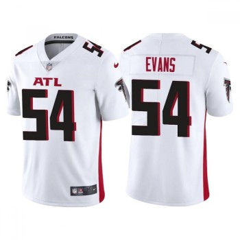 Men's Atlanta Falcons #54 Rashaan Evans White Vapor Untouchable Limited Stitched Jersey Men's Atlanta Falcons #54 Rashaan Evans White Vapor Untouchable Limited Stitched Jersey