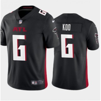 Men's Atlanta Falcons #6 Younghoe Koo New Black Vapor Untouchable Limited Stitched Jersey Men's Atlanta Falcons #6 Younghoe Koo New Black Vapor Untouchable Limited Stitched Jersey