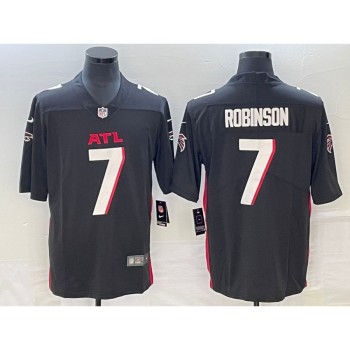 Men's Atlanta Falcons #7 Bijan Robinson Black 2023 Draft Vapor Untouchable Limited Stitched Football Jersey Men's Atlanta Falcons #7 Bijan Robinson Black 2023 Draft Vapor Untouchable Limited Stitched Football Jersey