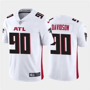 Men's Atlanta Falcons #90 Marlon Davidson New White Vapor Untouchable Limited Stitched NFL Jersey Men's Atlanta Falcons #90 Marlon Davidson New White Vapor Untouchable Limited Stitched NFL Jersey