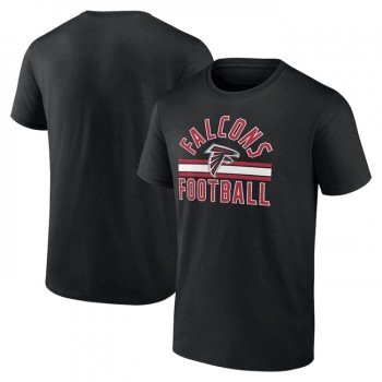 Men's Atlanta Falcons Black Arch Stripe T-Shirt Men's Atlanta Falcons Black Arch Stripe T-Shirt