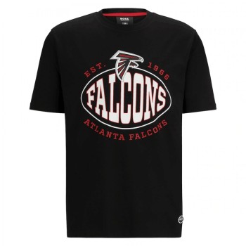 Men's Atlanta Falcons Black BOSS X Trap T-Shirt Men's Atlanta Falcons Black BOSS X Trap T-Shirt