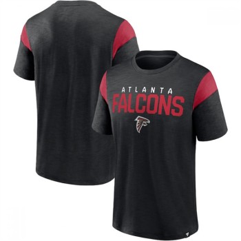 Men's Atlanta Falcons Black/Red Home Stretch Team T-Shirt Men's Atlanta Falcons Black/Red Home Stretch Team T-Shirt
