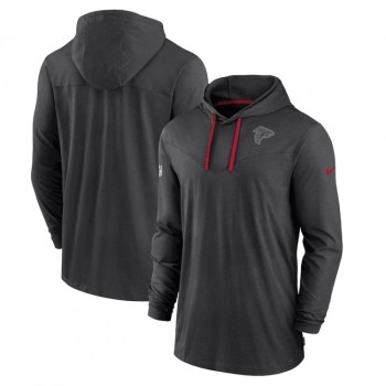 Men's Atlanta Falcons Black Sideline Pop Performance Pullover Long Sleeve Hoodie T-Shirt Men's Atlanta Falcons Black Sideline Pop Performance Pullover Long Sleeve Hoodie T-Shirt