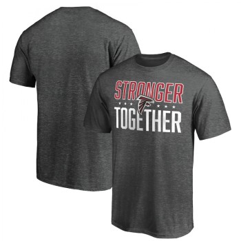 Men's Atlanta Falcons Heather Charcoal Stronger Together T-Shirt Men's Atlanta Falcons Heather Charcoal Stronger Together T-Shirt
