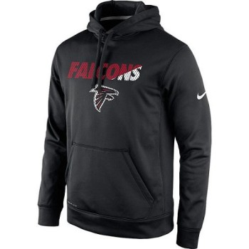 Men's Atlanta Falcons Black Kick Off Staff Performance Pullover Hoodie Men's Atlanta Falcons Black Kick Off Staff Performance Pullover Hoodie