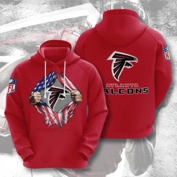 Men's Atlanta Falcons Red 3D Trending T-Shirt Hoodie Men's Atlanta Falcons Red 3D Trending T-Shirt Hoodie