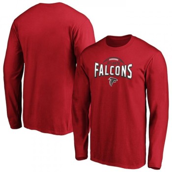 Men's Atlanta Falcons Red Clamp Down Long Sleeve T-Shirt Men's Atlanta Falcons Red Clamp Down Long Sleeve T-Shirt