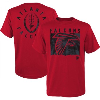 Men's Atlanta Falcons Red Preschool Liquid Camo Logo T-Shirt Men's Atlanta Falcons Red Preschool Liquid Camo Logo T-Shirt