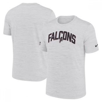 Men's Atlanta Falcons White Sideline Velocity Stack Performance T-Shirt Men's Atlanta Falcons White Sideline Velocity Stack Performance T-Shirt